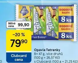 Tesco Opavia Tatranky nabídka