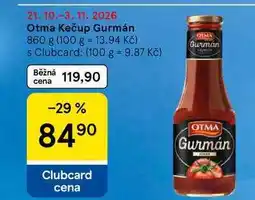 Tesco Otma Kečup Gurmán nabídka