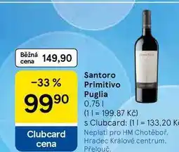 Tesco Santoro Primitivo Puglia nabídka