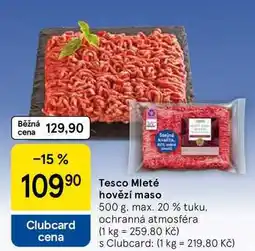 Tesco Tesco Mleté hovězí maso, 500 g, max. 20% tuku nabídka