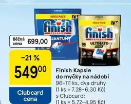 Tesco Finish Kapsle do myčky na nádobí, 96-111 ks nabídka