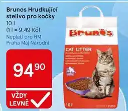 Tesco Brunos Hrudkující stelivo pro kočky nabídka