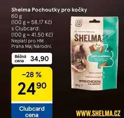Tesco Shelma Pochoutky pro kočky nabídka