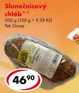CBA Naše slunečnicový chléb nabídka