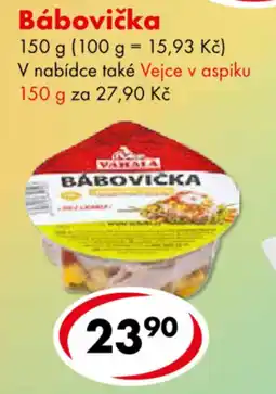 CBA Vahala bábovička nabídka