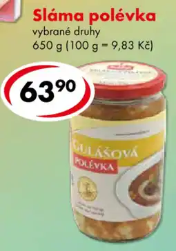 CBA Sláma gulášová polévka nabídka