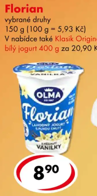 Olma florían vanilkový jogurt
