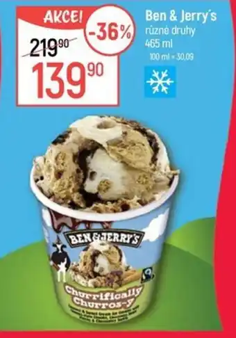 Ben & Jerry's různé druhy