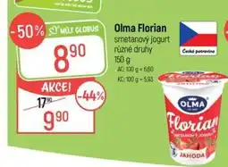 Globus Olma Florian smetanový jogurt nabídka