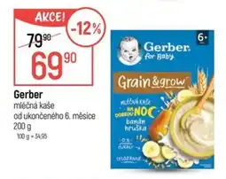 Globus Gerber mléčná kaše nabídka