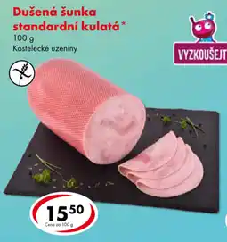 CBA Kostelecké uzeniny Dušená šunka standardní kulatá nabídka