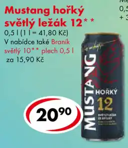 CBA Mustang hořký světlý ležák 12 nabídka