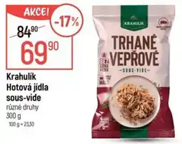 Globus Krahlík hotová jídla sous-vide nabídka