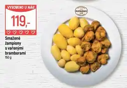 Globus Restaurace Smažené žampiony s vařenými bramborami nabídka