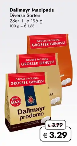 TRAVEL FREE Dallmayr Maxipads nabídka
