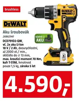 Bauhaus DeWalt aku šroubovák nabídka