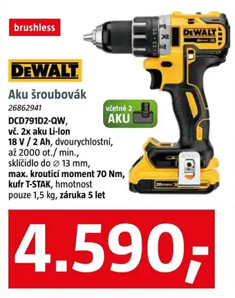DeWalt aku šroubovák