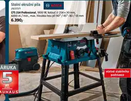 Bauhaus Bosch stolní okružní pila GTS 254 Professional nabídka