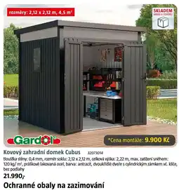 Bauhaus Gardol Kovový zahradní domek Cubus nabídka