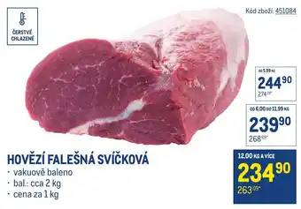 Hovězí falešná svíčková