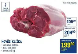 Makro Hovězí kližka nabídka