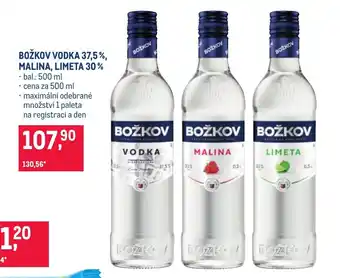 Božkov vodka malina limeta