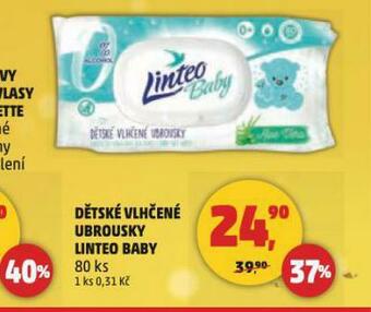 Penny Market Linteo baby dětské vlhčené ubrousky nabídka