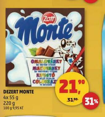 Penny Market Dezert monte nabídka