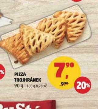 Penny Market Pizza trojhránek nabídka