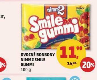 Ovocné bonbony nimm2 smile gummi