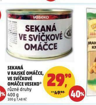 Penny Market Sekaná v rajské omáčce nabídka