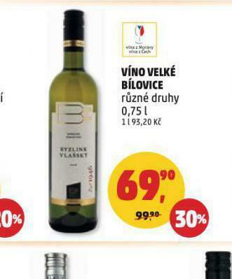 Penny Market Víno velké bílovice nabídka