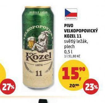 Penny Market Pivo velkopopovický kozel 11 nabídka