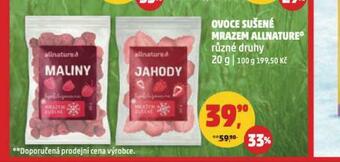 Penny Market Ovoce sušené mrazem allnature nabídka