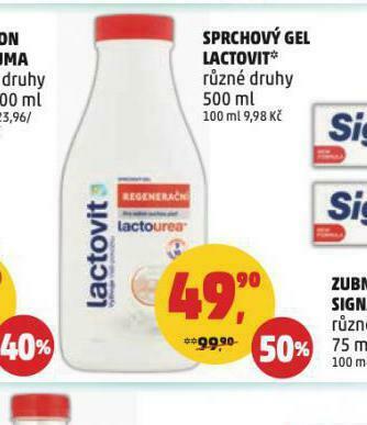 Penny Market Lactovit sprchový gel nabídka