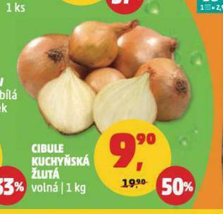 Penny Market Cibule kuchyňská žlutá nabídka