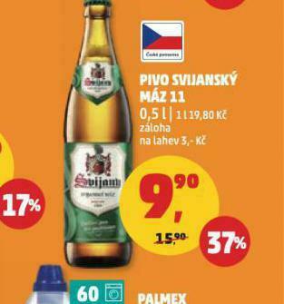 Penny Market Pivo svijanský máz 11 nabídka