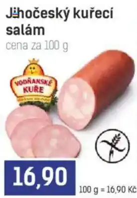 Vodránské kuře jihoceský kuřecí salám