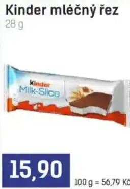 Konzum Kinder mléčný řez nabídka