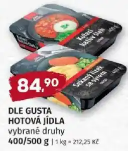 Konzum Dle gusta hotová jídla nabídka
