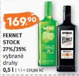 Konzum Fernet Stock nabídka