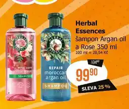 Teta Herbal Essences šampon Argan oil a Rose nabídka