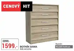 Baumax Botník sawa dub sonoma nabídka