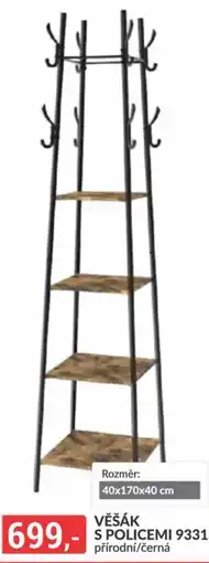 Baumax Věšák s policemi 9331 nabídka