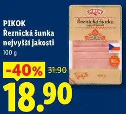 Lidl PIKOK Řeznická šunka nejvyšší jakosti nabídka