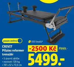 Lidl CRIVIT Pilates reformer trenažér nabídka