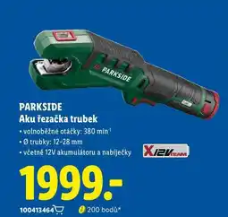 Lidl PARKSIDE Aku řezačka trubek nabídka
