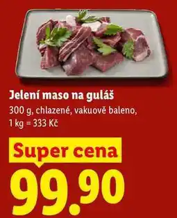 Lidl Jelení maso na guláš, 300 g, chlazené nabídka
