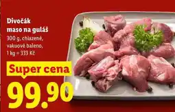 Lidl Divočák maso na guláš, 300 g, chlazené nabídka