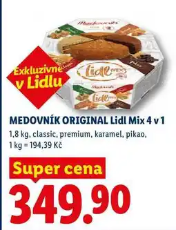 Lidl MEDOVNÍK ORIGINAL Lidl Mix 4 v 1 nabídka
